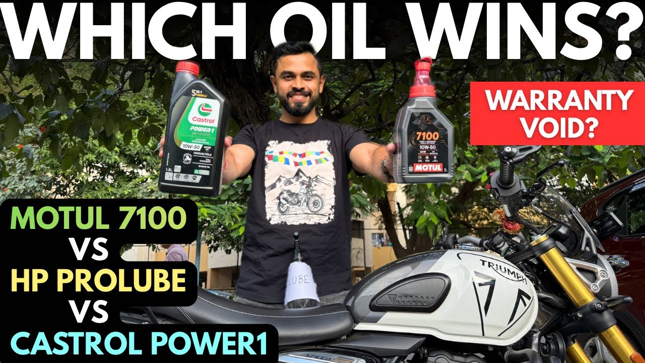 Motul vs Castrol vs HP Prolube 10W50 - Best Engine Oil for Triumph Speed 400? 🔥