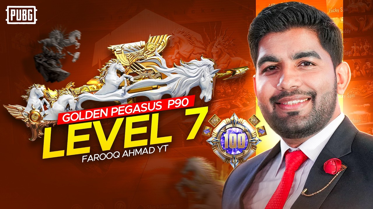 Maxing Golden Pegasus - P90 | 🔥 PUBG MOBILE 🔥