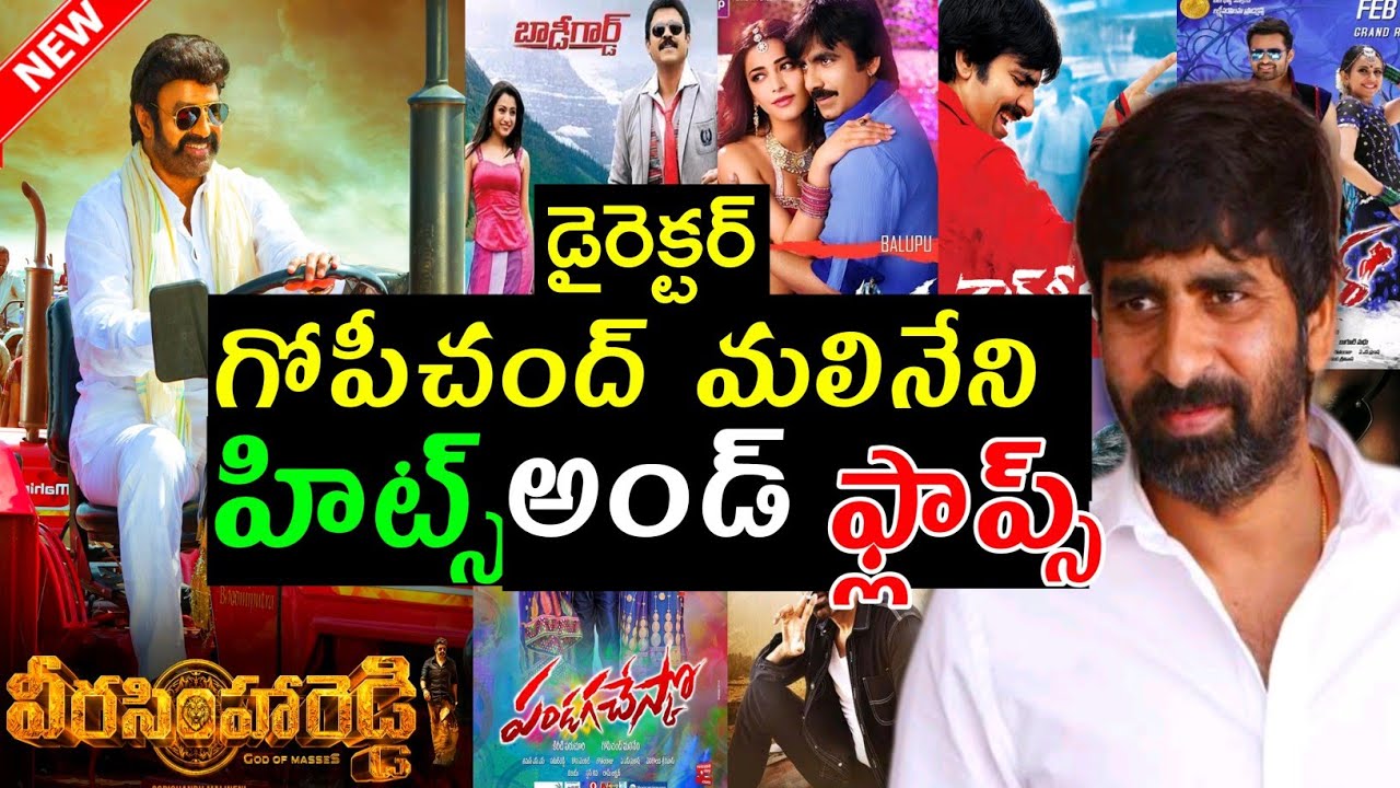 Director Gopichand malineni All movies list Hits and Flops Veera Simha Reddy