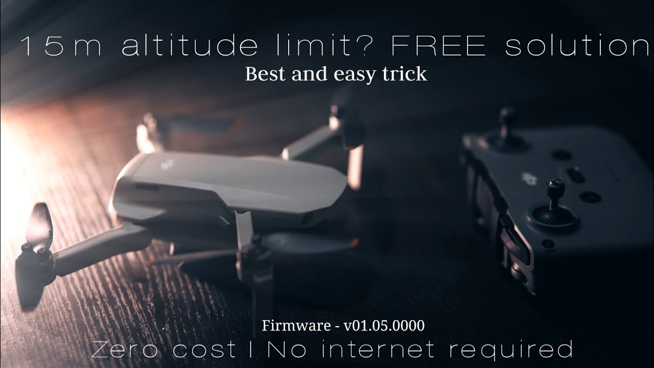 DJI MINI2 Free hack method to set 15m altitude to 500m on IOS djiflyapp #newupdate #rainbow #litchi