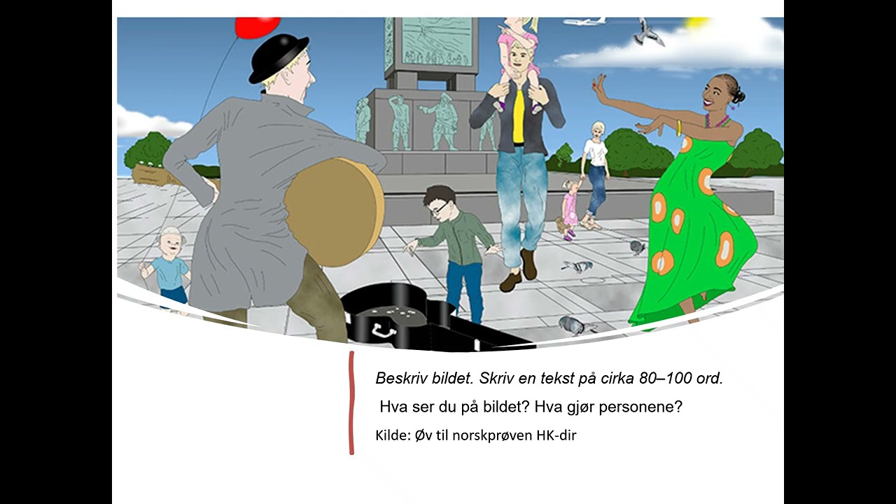 Norsk for nybegynnere - Leksjon 12 Skriv tekst til et bilde