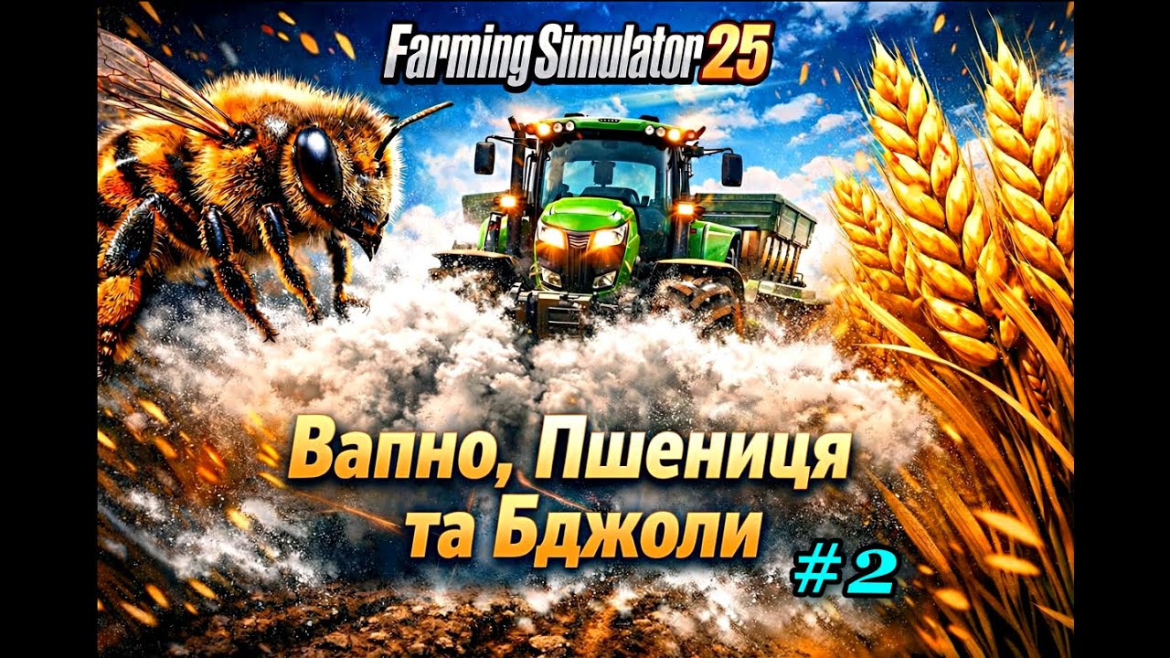 FS25: ВИЖИВАННЯ З НУЛЯ #2 | 💰 Перший Врожай! Вапно, Пшениця та Секрет Бджіл 🐝
