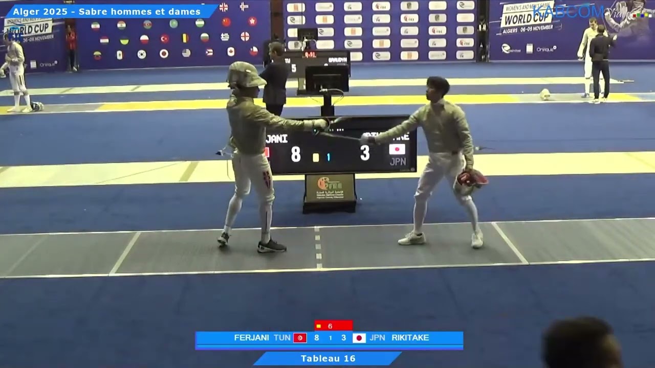 Algiers World Cup 2025 SMS - L16 - Fares Ferjani TUN v Yuto Rikitake JPN