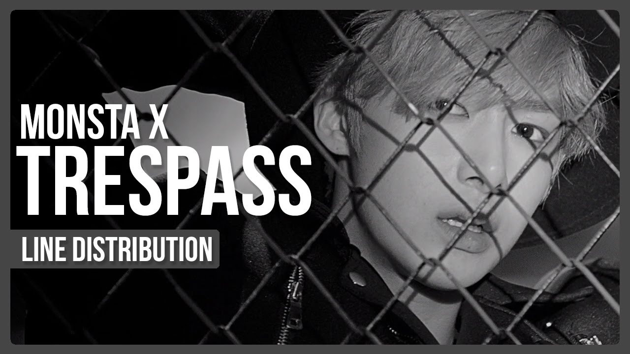Monsta X - Trespass Line Distribution (Color Coded)
