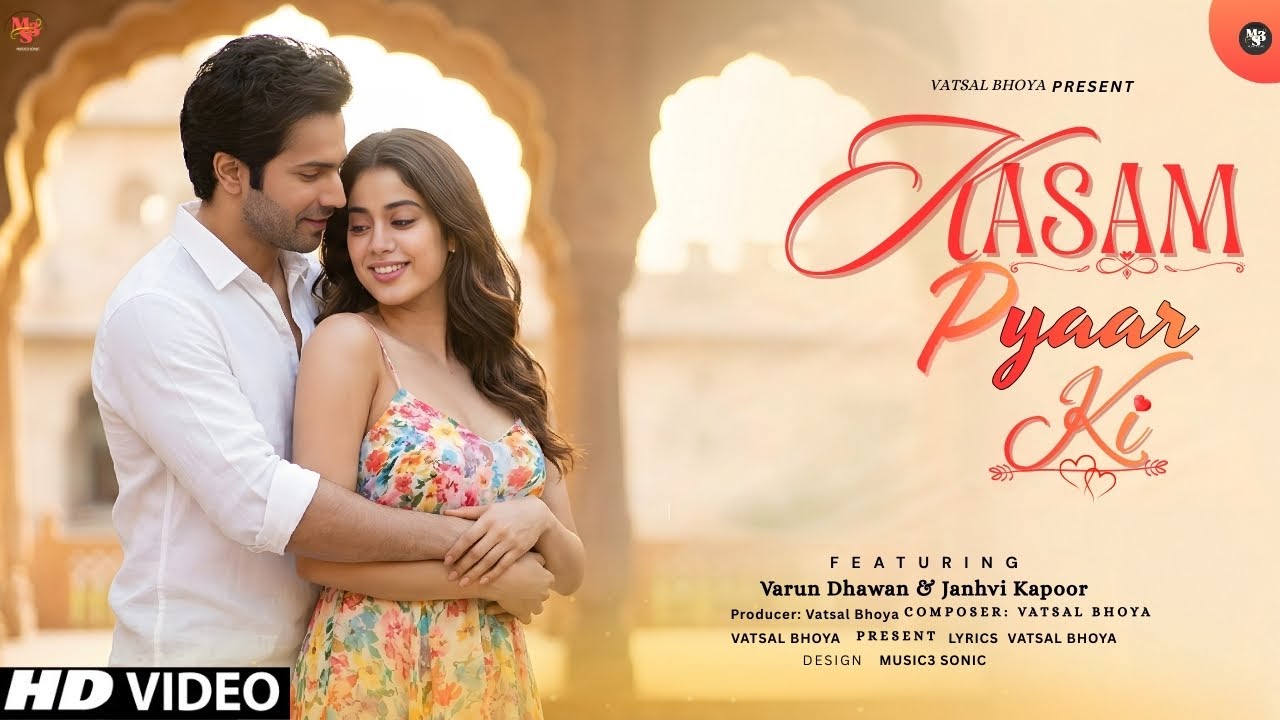 New Song 2025 | New Hindi Song | Kasam Pyaar Ki | Varun | Janhvi | Romantic Song | Video Song