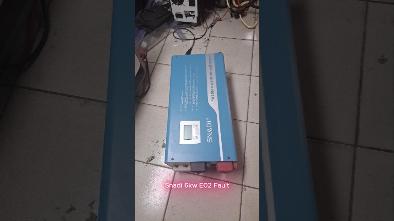 Snadi 6kw E02 and E01  error