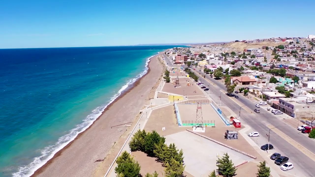 Caleta Olivia Santa Cruz Argentina DRONE FOOTAGE