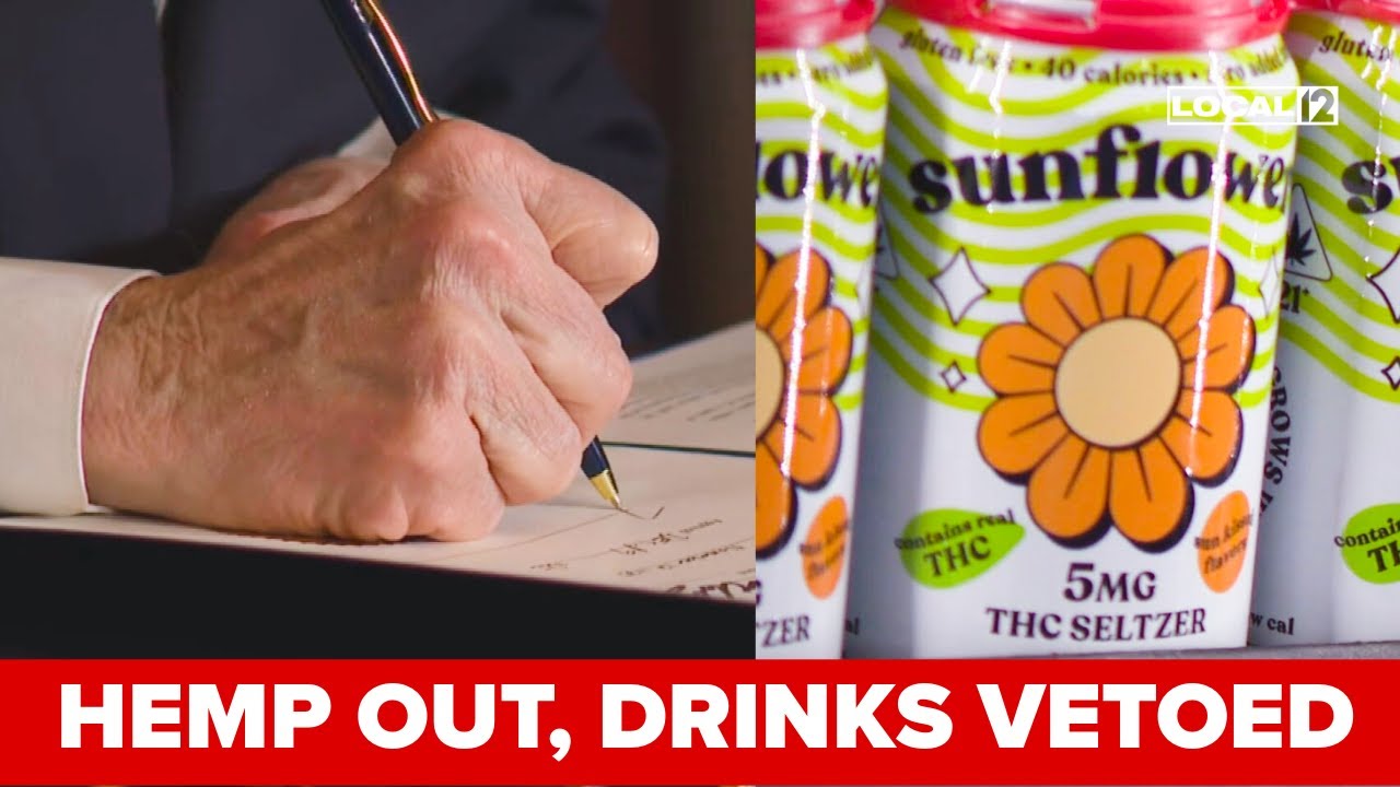 Ohio governor signs bill banning hemp, vetoes provision for THC-infused drinks