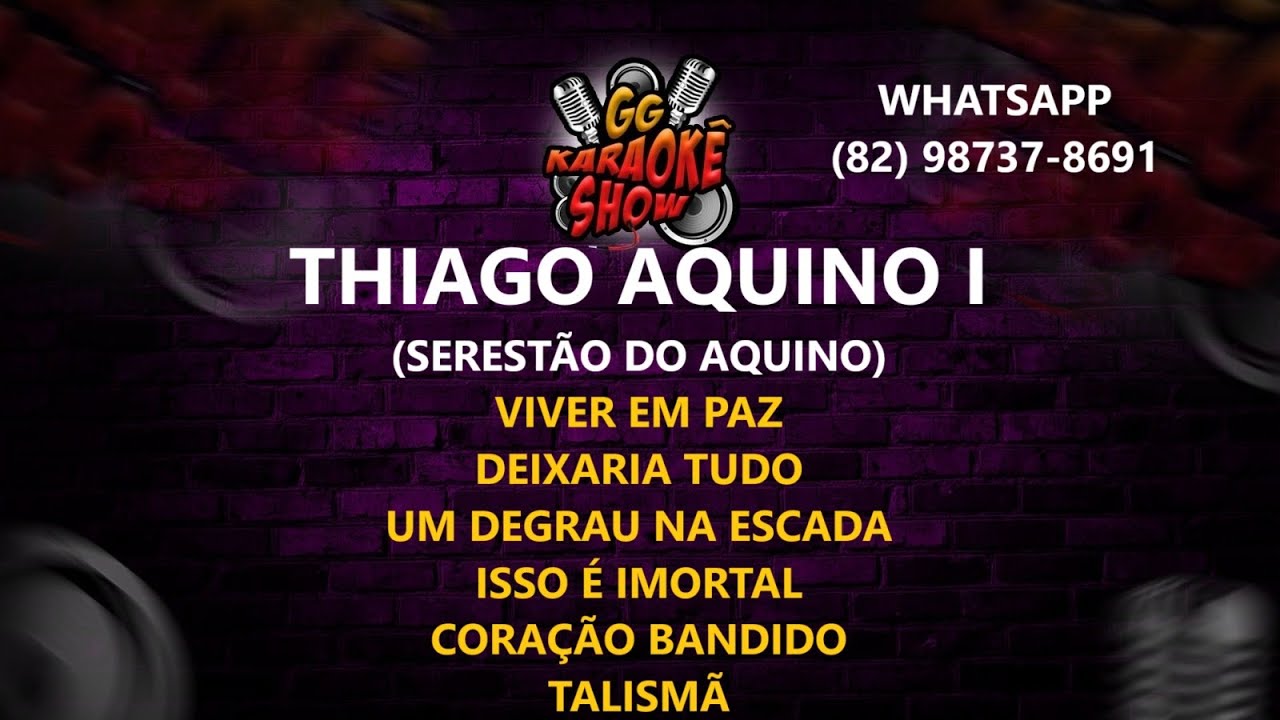 Thiago Aquino I (Serestão do Aquino) - Viver em Paz, Deixaria Tudo, Um Degrau na Escada e Outras