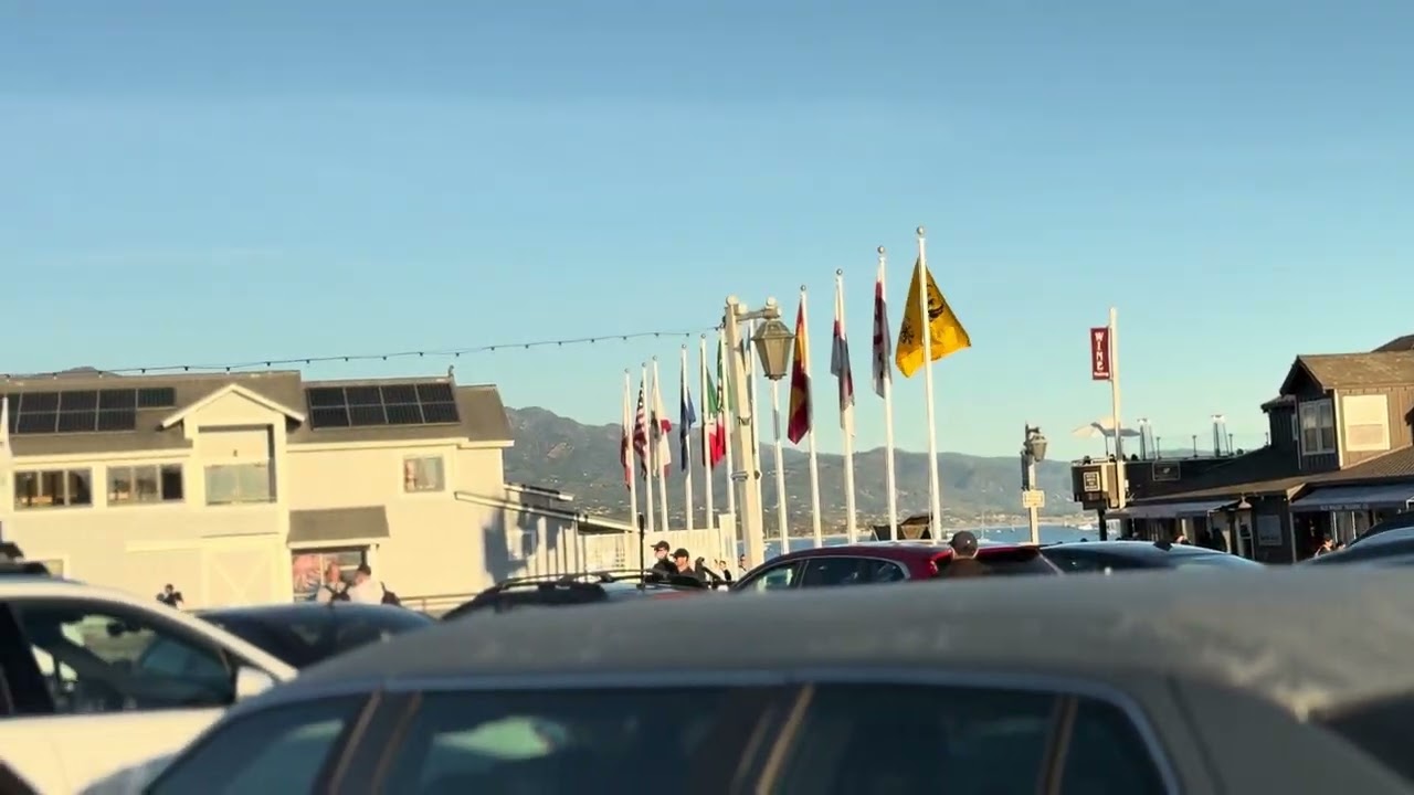 美國自駕自由行- Santa Barbara Stearns Wharf 木製碼頭景色