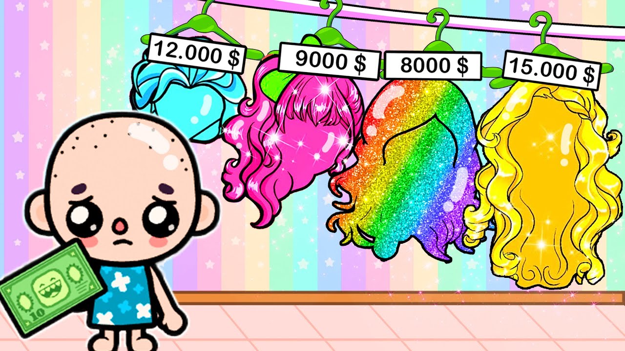 Лысая девушка становится богатой | История жизни Toca | Toca Boca