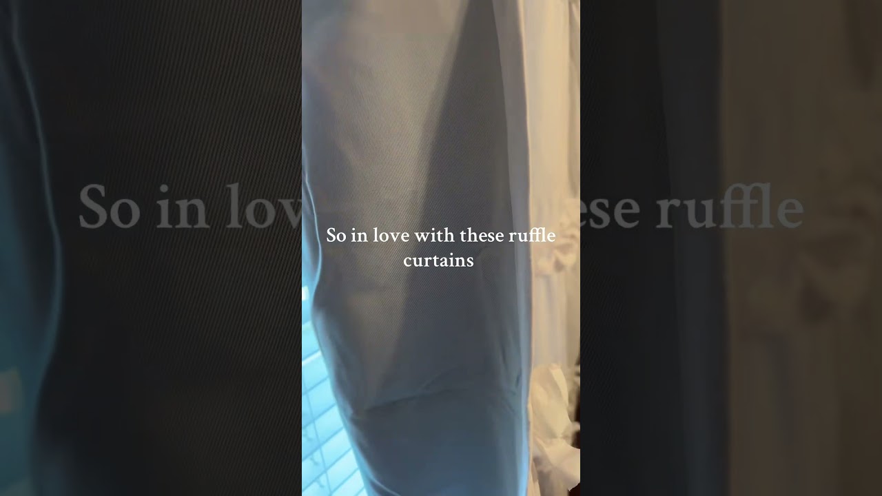 Ruffle blackout curtains! #blackoutcurtains #blackoutcurtain #HIG