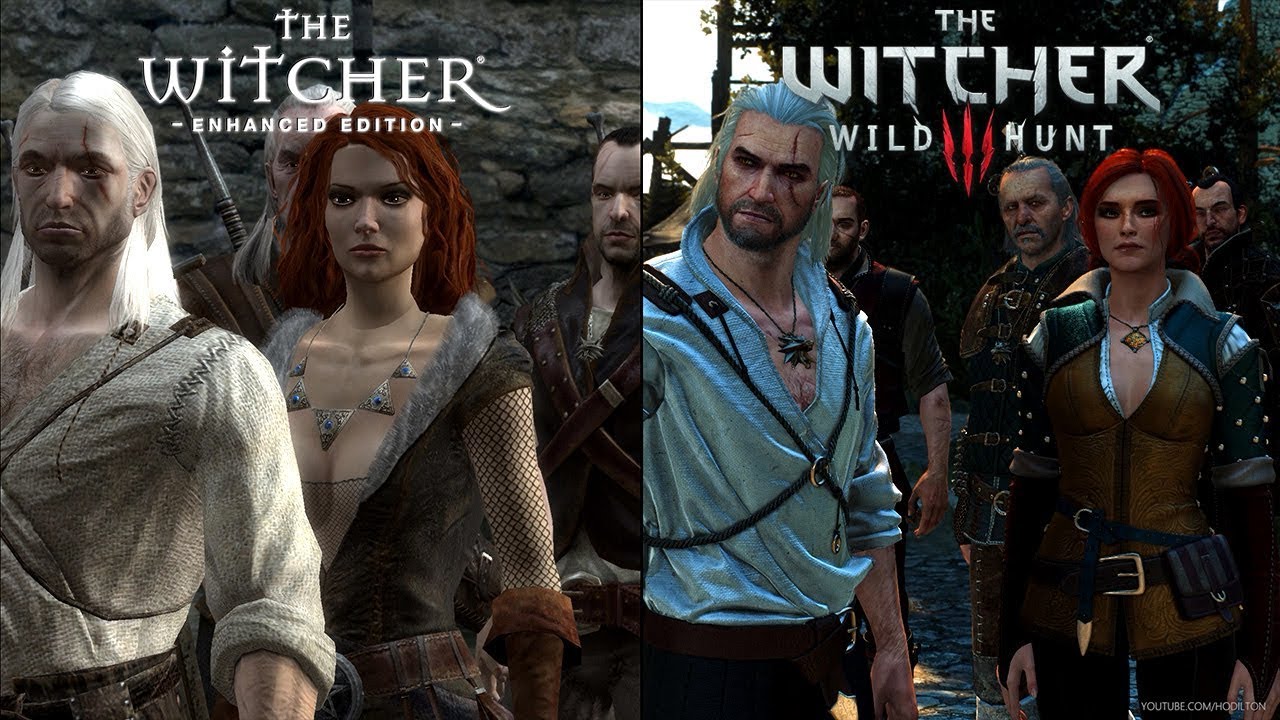 Witcher 1 Prologue REMASTERED - Side by Side COMPARISON