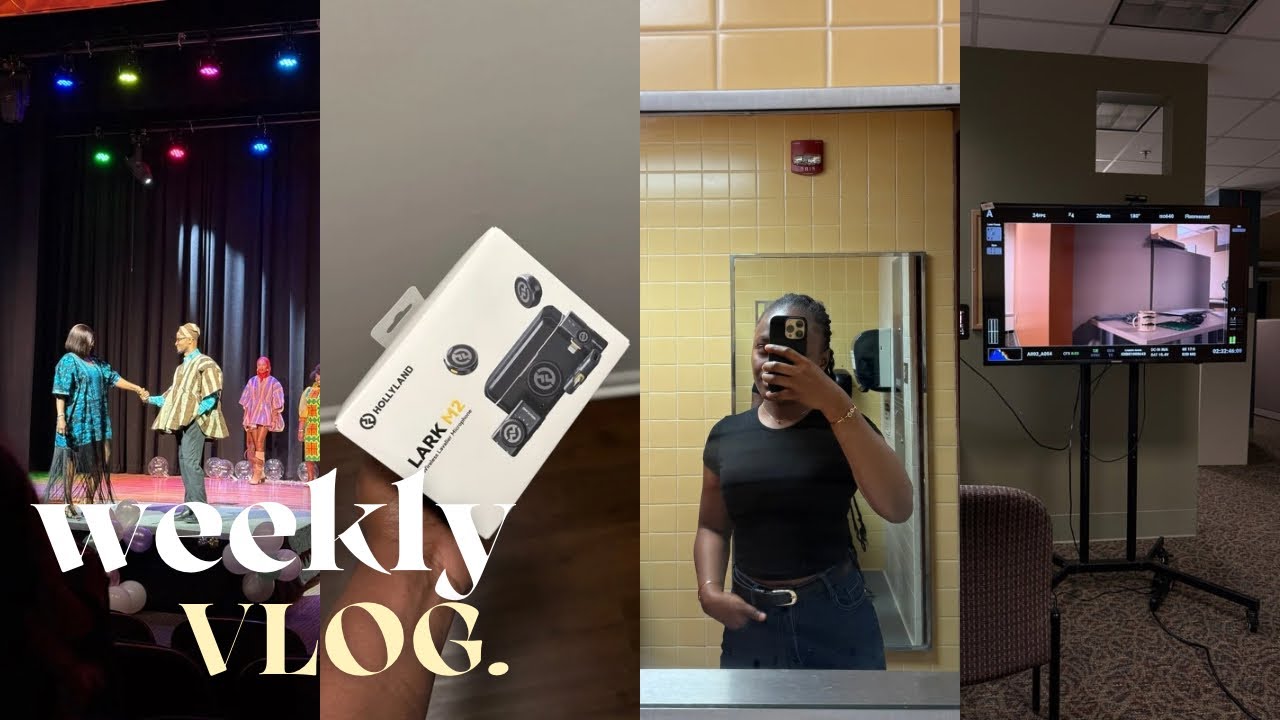 US VLOG 🇺🇸 | SCHOOL EVENTS, I GOT A NEW MIC,  BEHIND THE SCENE ON A STUDENT FILM SET & MORE