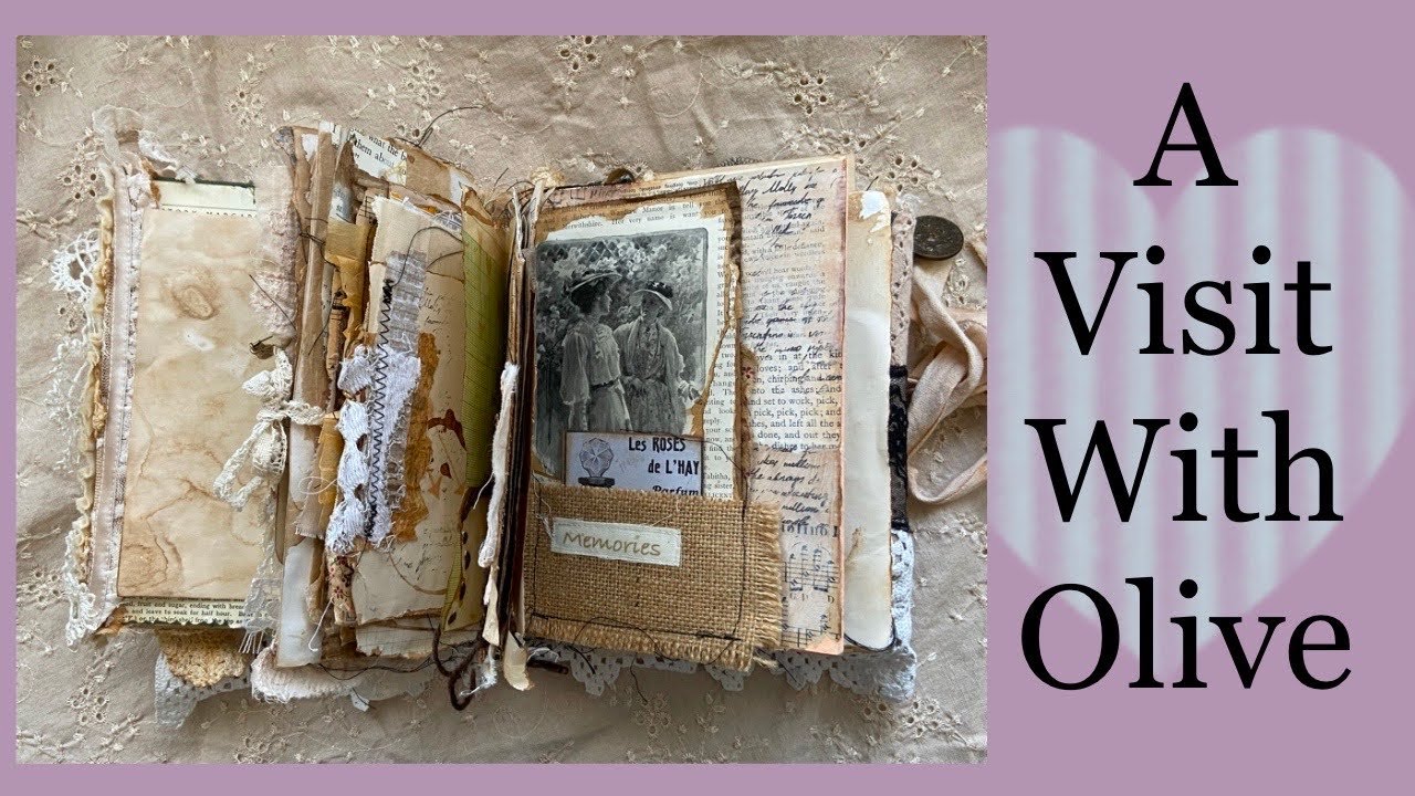 Making a Vintage Grungy Lapbook from THRIFTED Treasures!