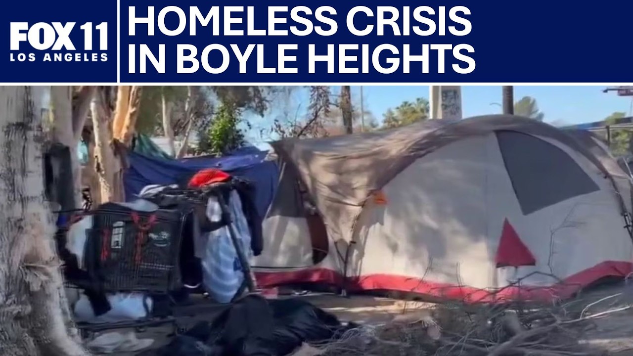 Encampment near senior housing upsets Boyle Heights residents | FOX 11 LA