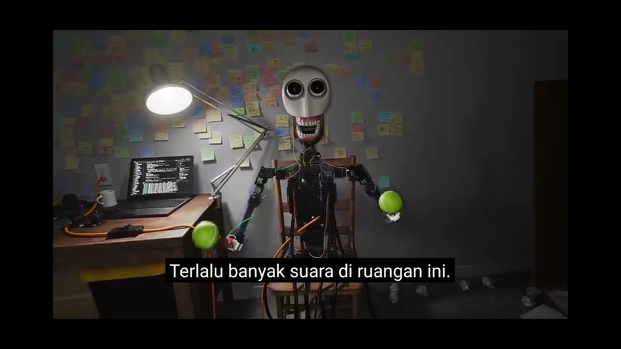 Aku reaction video horor tentang robot yang bernama [Elber]