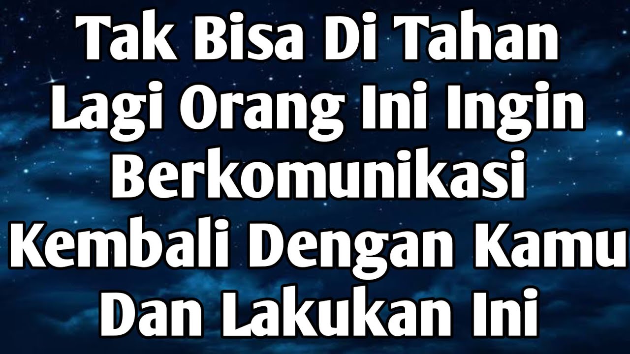 💙Mengejutkan..! Orang Ini Tersiksa Banget Tak Tahan Ingin Segera Berkomunikasi Kembali💙#tarot 