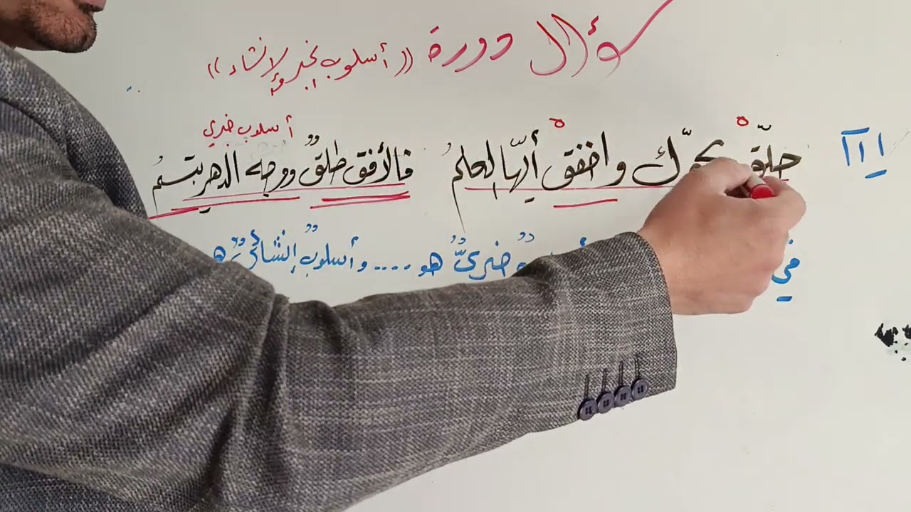 أسلوب الخبر والإنشاء 