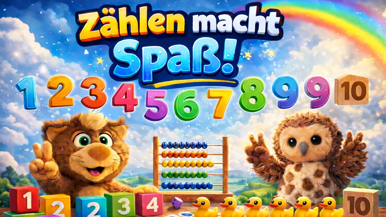🌈 Zählen macht Spaß! Kallis Gute-Laune-Show (1–10)