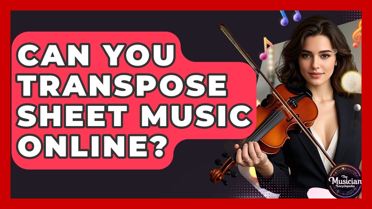 Can You Transpose Sheet Music Online? - The Musician Encyclopedia