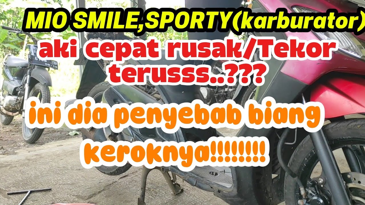 Motor Mio karbu aki rusak terus/Tekor terus??ini dia biang penyebabnya..!!!