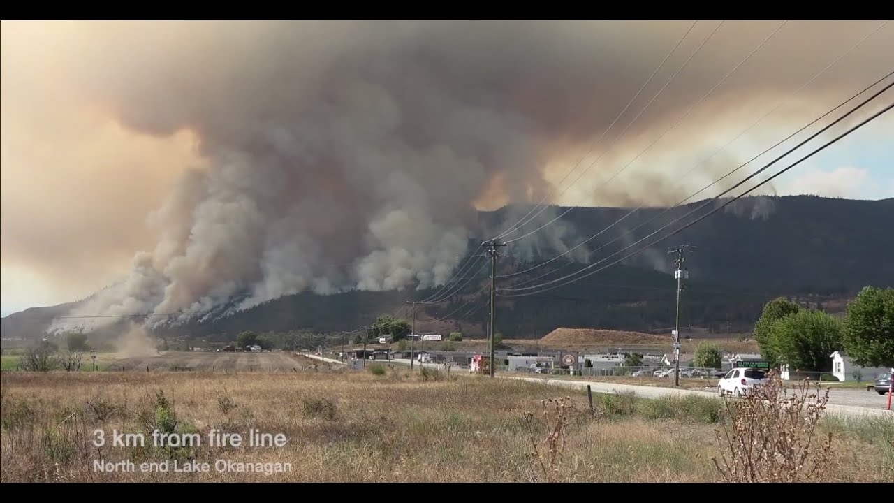White Rock Lake fire in Vernon, BC 24 Aug 2021 - update