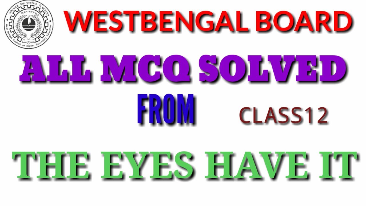 Important MCQ solved from 