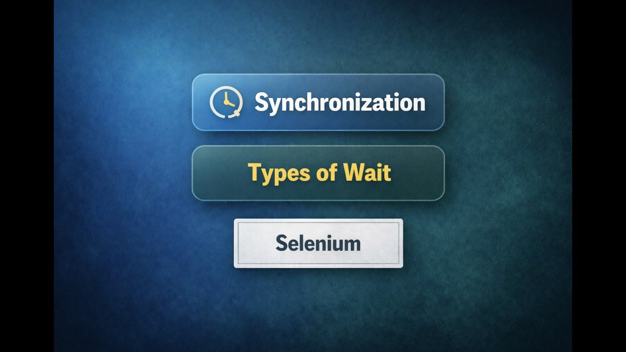 Synchronization Strategy in Real Automation Frameworks like a Senior SDET.