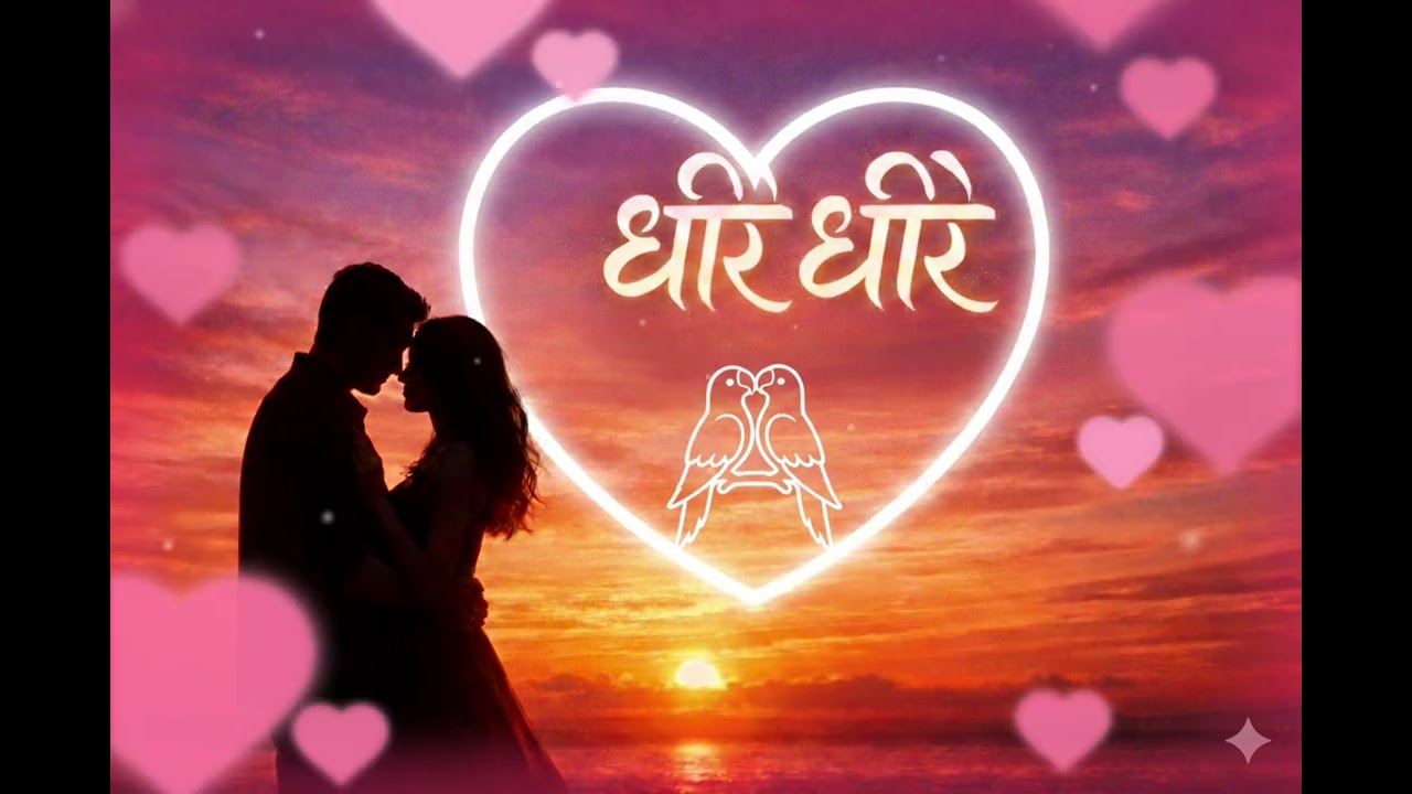 🎵 धीरे धीरे | Romantic Hindi Song |  Love Vibes | song 