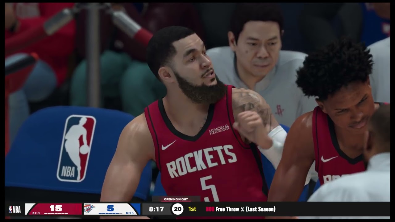 4K – PS5 – NBA 2K26 – 2025 – October 21st – Houston Rockets at Oklahoma City Thunder