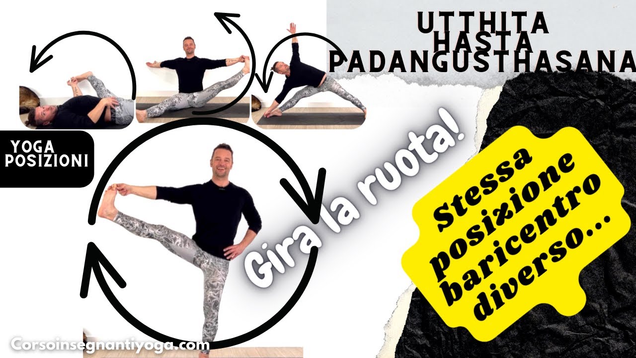 Posizioni Yoga principianti: come preparare Utthita Hasta Padangusthasana cambiando il baricentro
