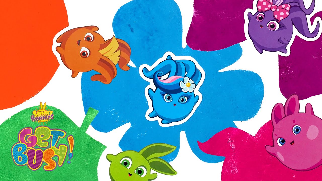 SUNNY BUNNIES - How to Make Sunny Bunnies Stencils | GET BUSY COMPILATION | Cartoons for Children
