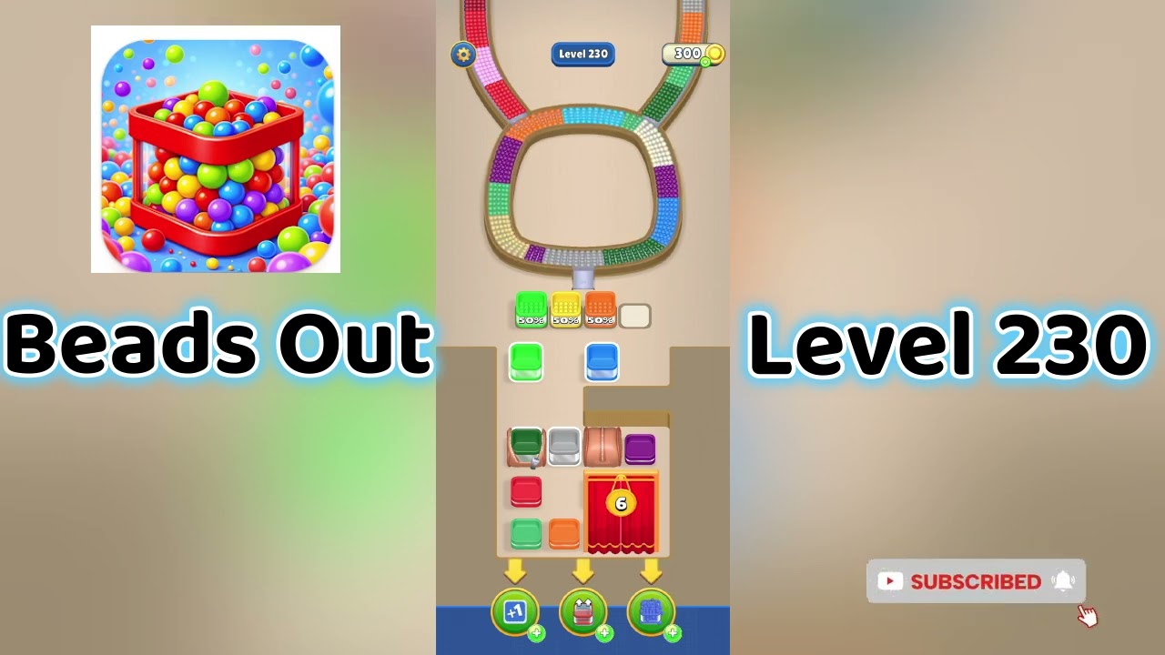 🎮 Beads Out Level 230 Walkthrough 🧩 | Tricky Bead Puzzle Solution | Mini Boss