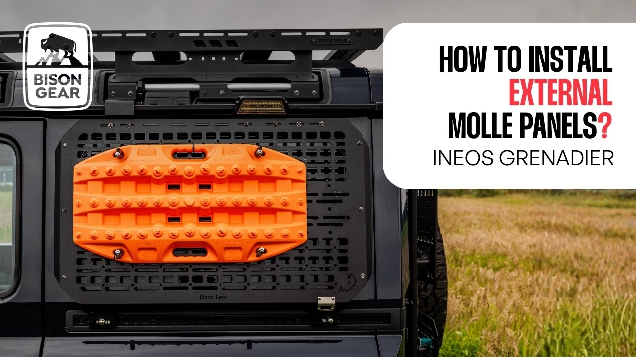 How to Install External MOLLE Panels in INEOS Grenadier? | 🎥: &nbsp;⁨@slwbys  #bisongear #installation
