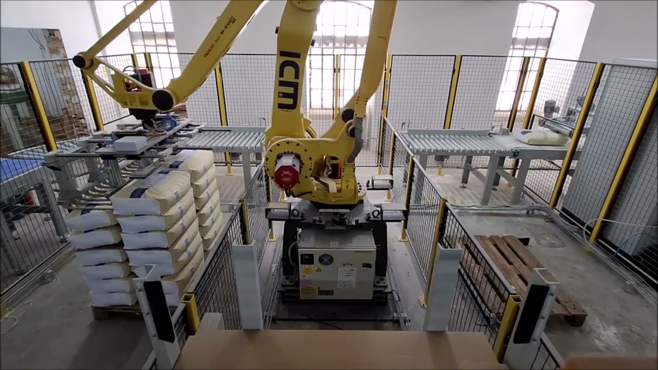 Robotic Bag Palletiser for 25kg Bags