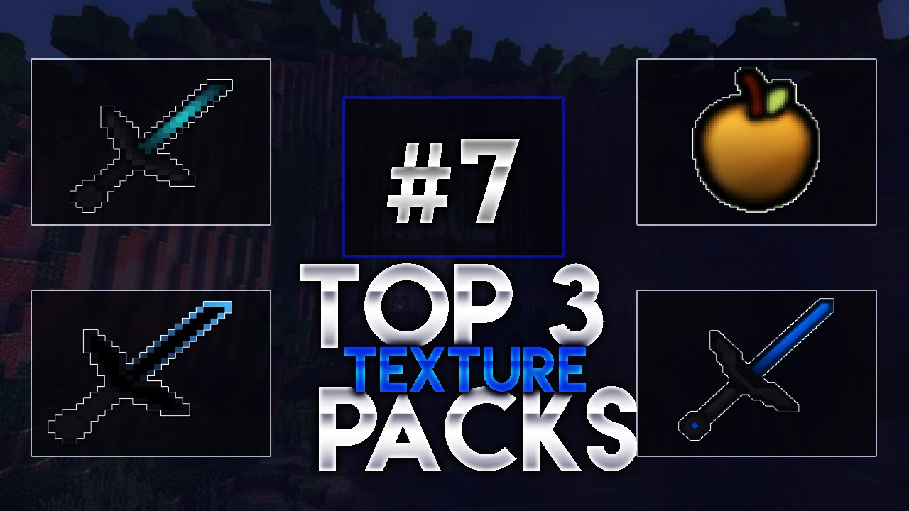 TOP 3 TEXTURE PACK #7 | +FPS | 32X32 | 1.7.X & 1.8.X | PVP, UHC, SKYWARS, SG