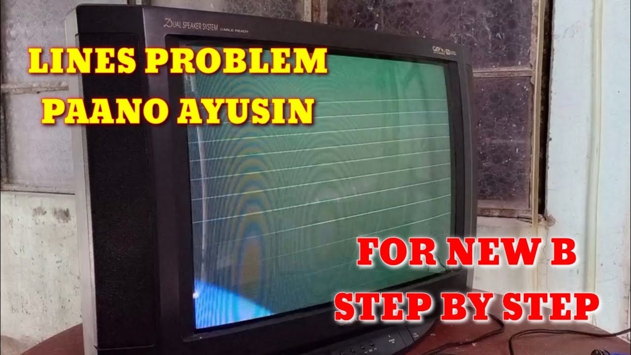 how to repair crt tv retrace lines problem for new B