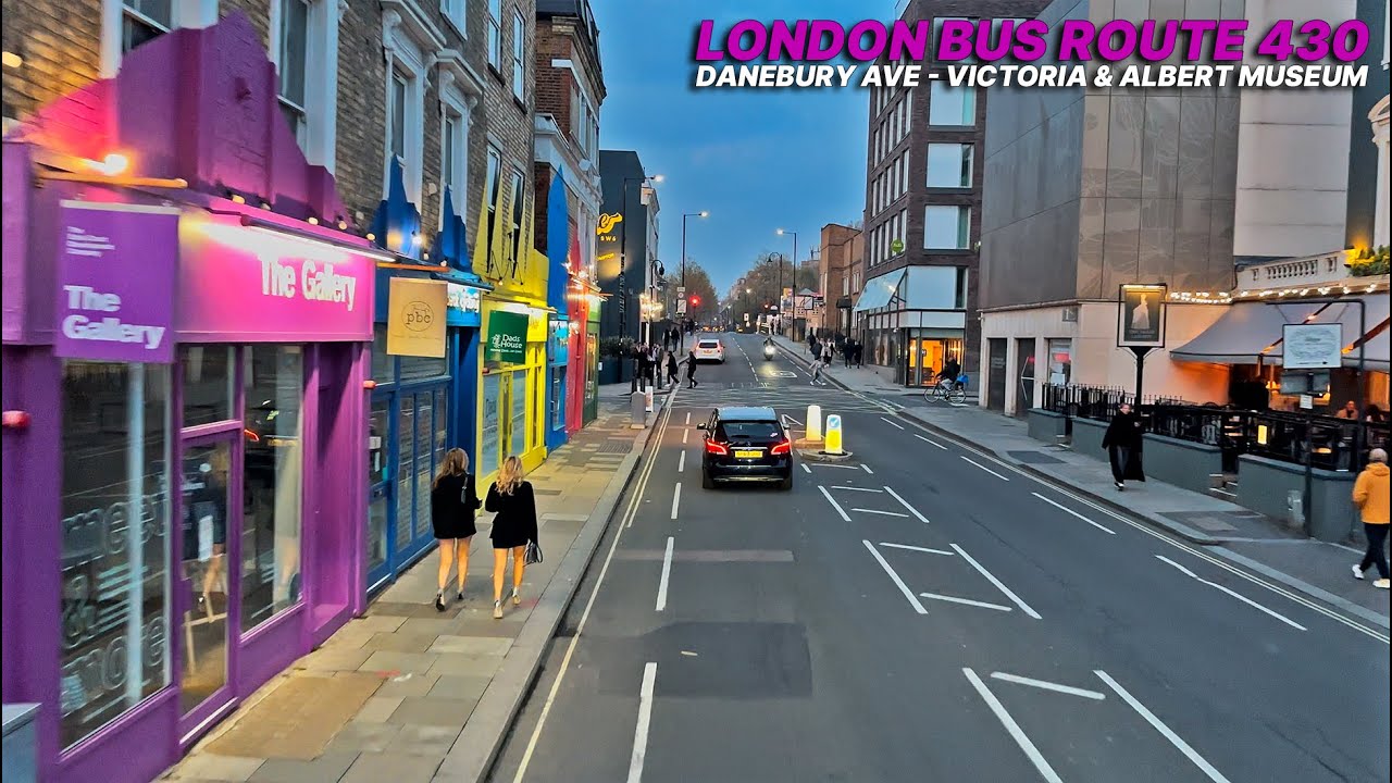 London from a different perspective: Upper deck bus ride through Southwest London - London Bus 430