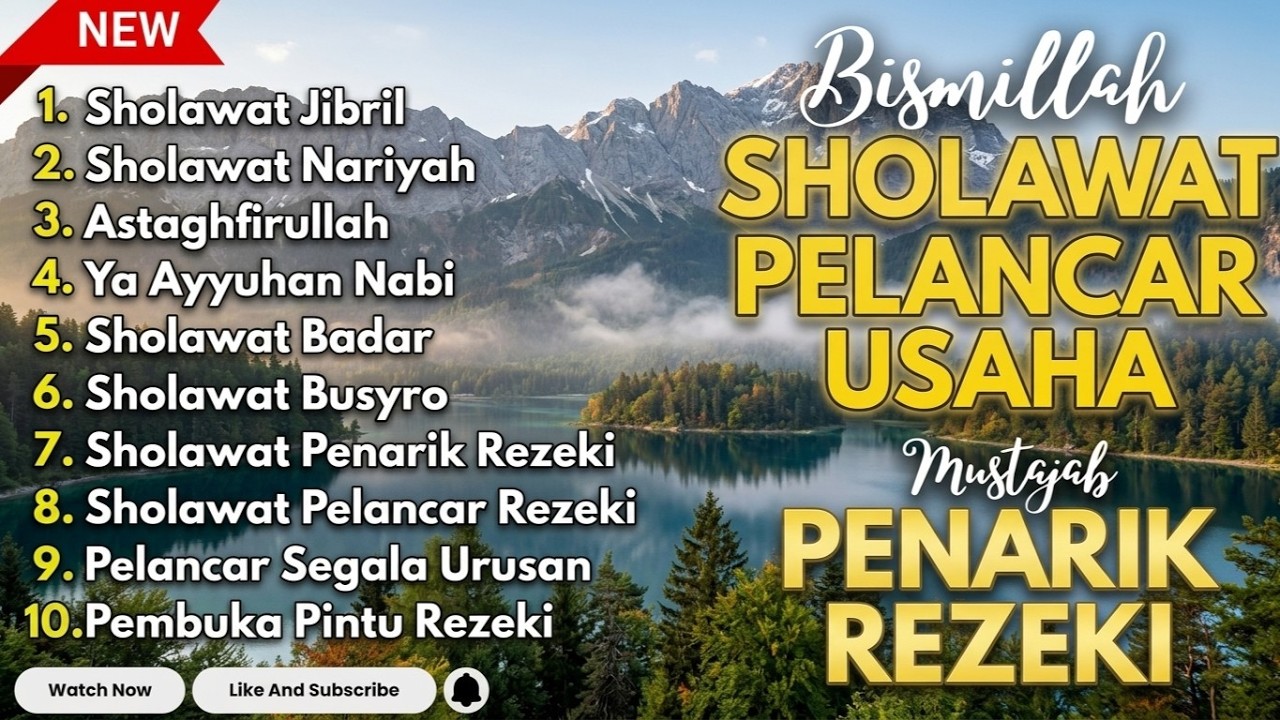 SHOLAWAT TERBARU 2026 | SHOLAWAT NABI PENARIK REJEKI | Sholawat Jibril, Sholawat Busyro, Nariyah
