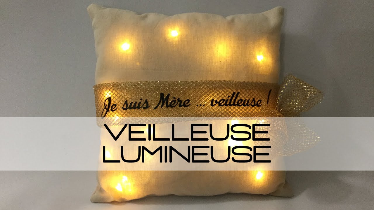 TUTO COUDRE LE MERVEILLEUX COUSSIN LUMINEUX : veilleuse led (patron, couture facile débutant)