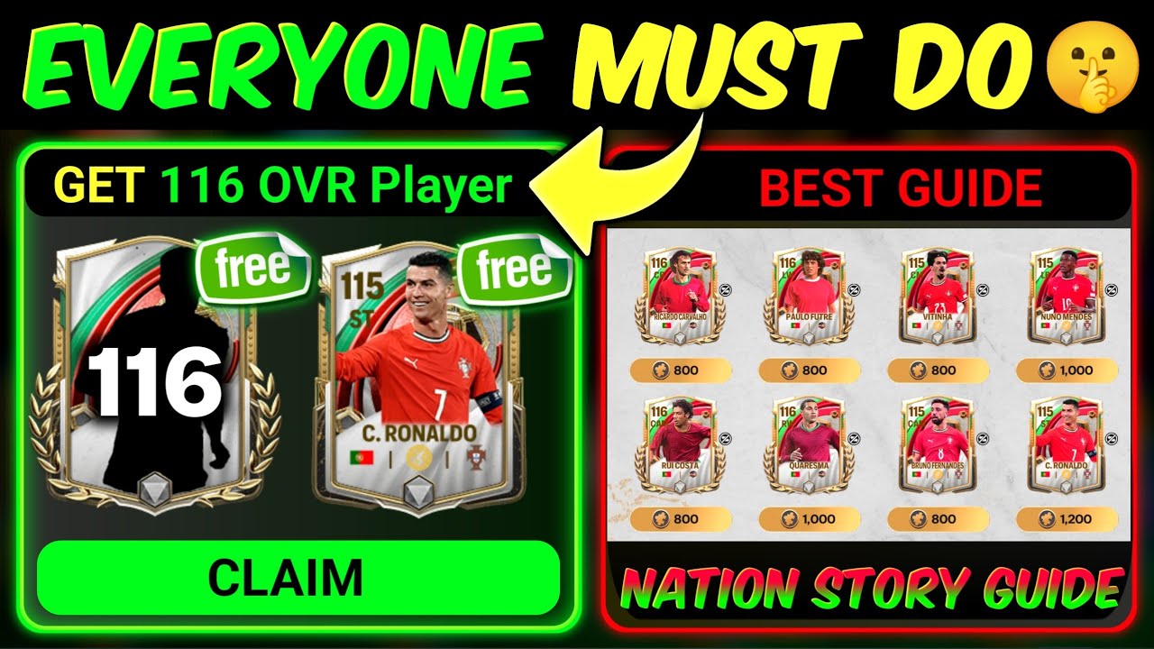 GET Ronaldo, 116 OVR - Shard System Back in Nation Story | Mr. Believer