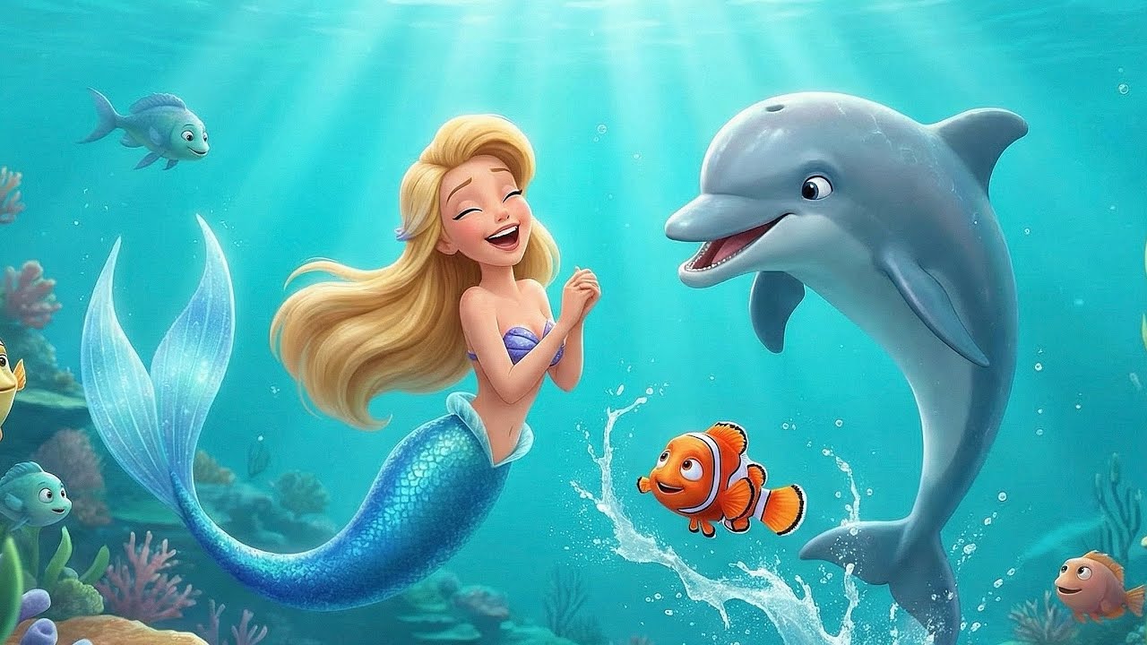 Abriel The Mermaid&rsquo;s Magical Story🧜&zwj;♀️🌊 Animated Cartoon Movie for Kids ✨ Bedtime Story Song