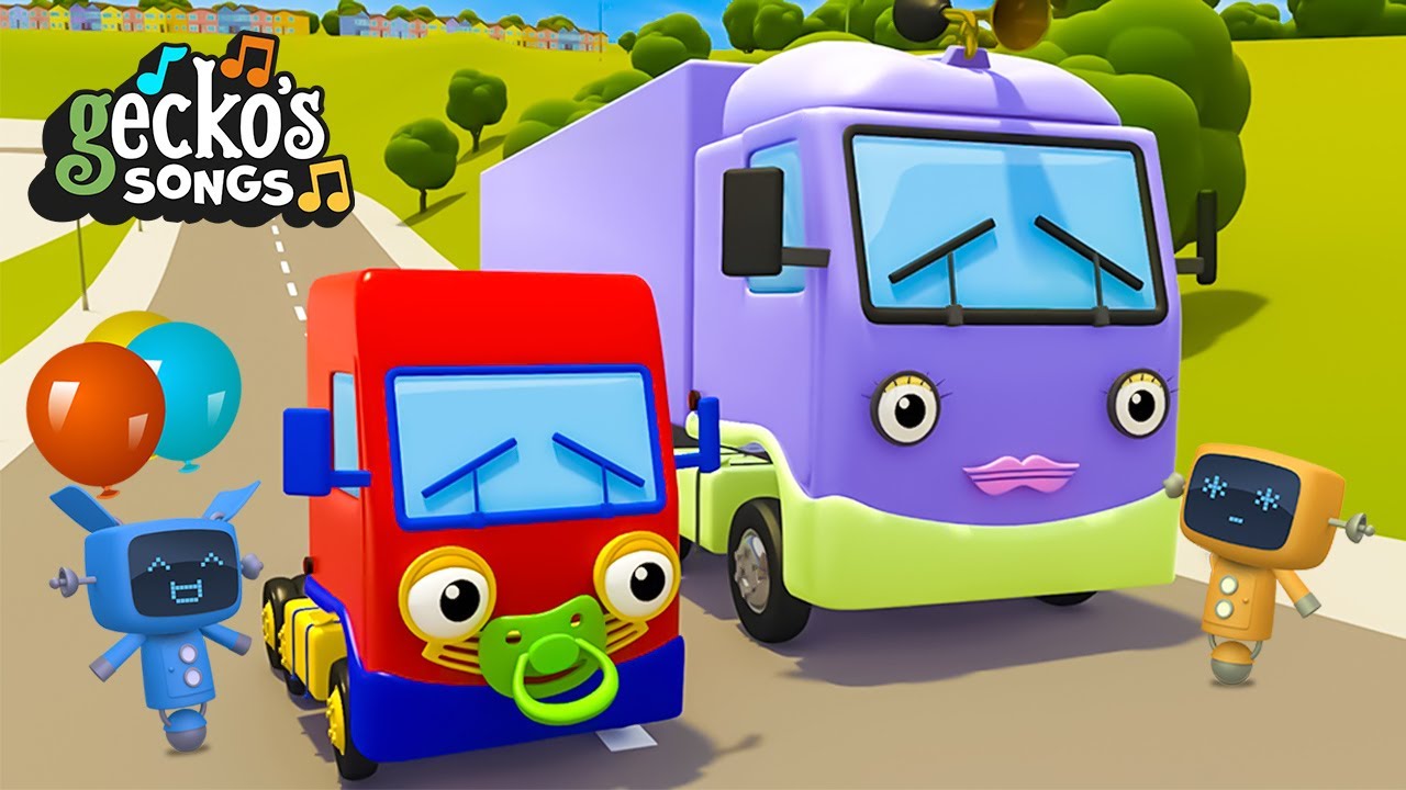 Baby Truck's Family Song｜Gecko's Garage｜Wheels On The Bus｜Learning Songs For Toddlers｜Nursery Rhymes