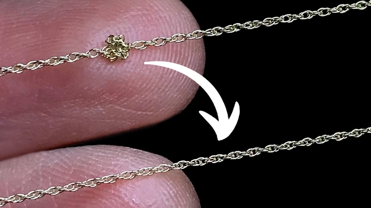 How To Untangle A Knot In A Gold Necklace, Life Hack No.3