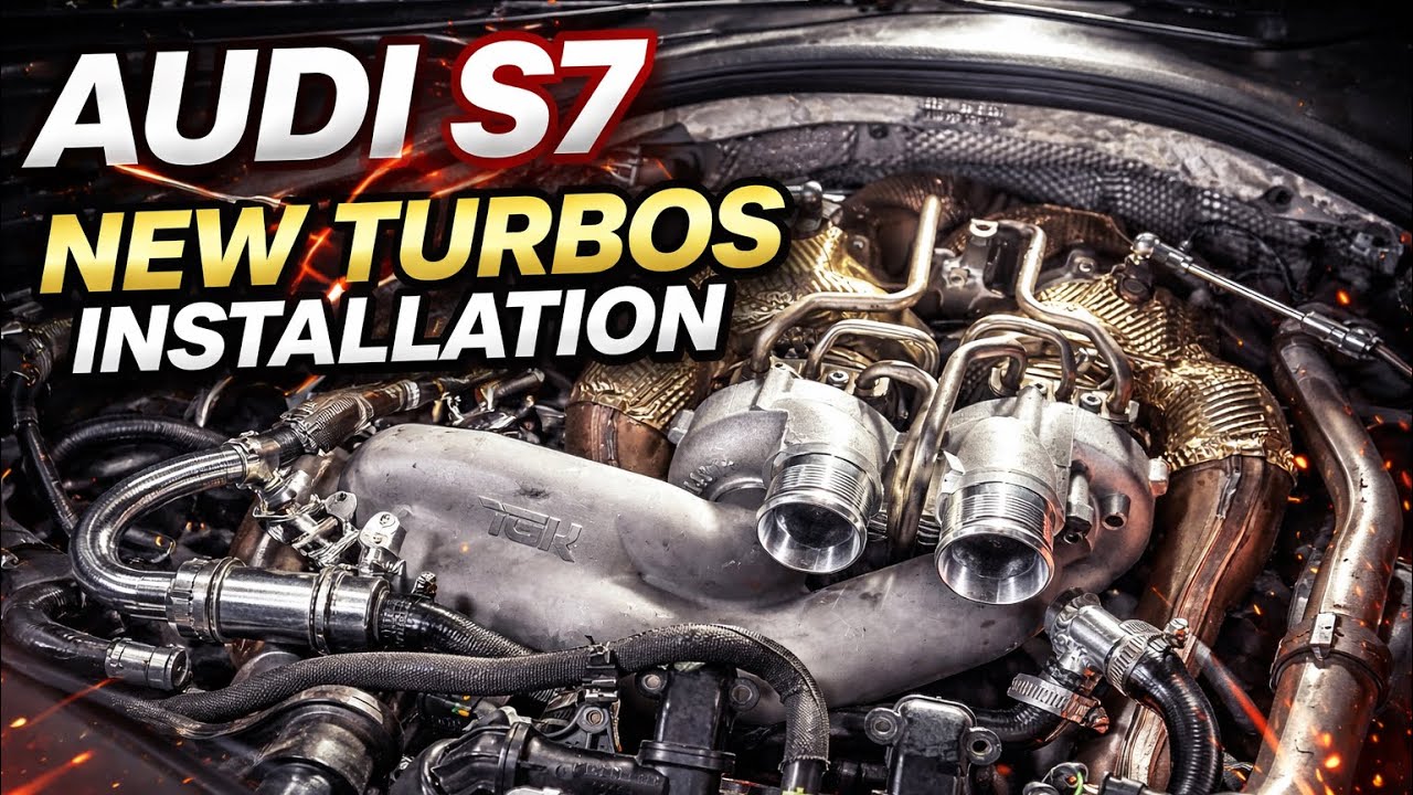 2016 Audi s7 upgraded turbos installation 