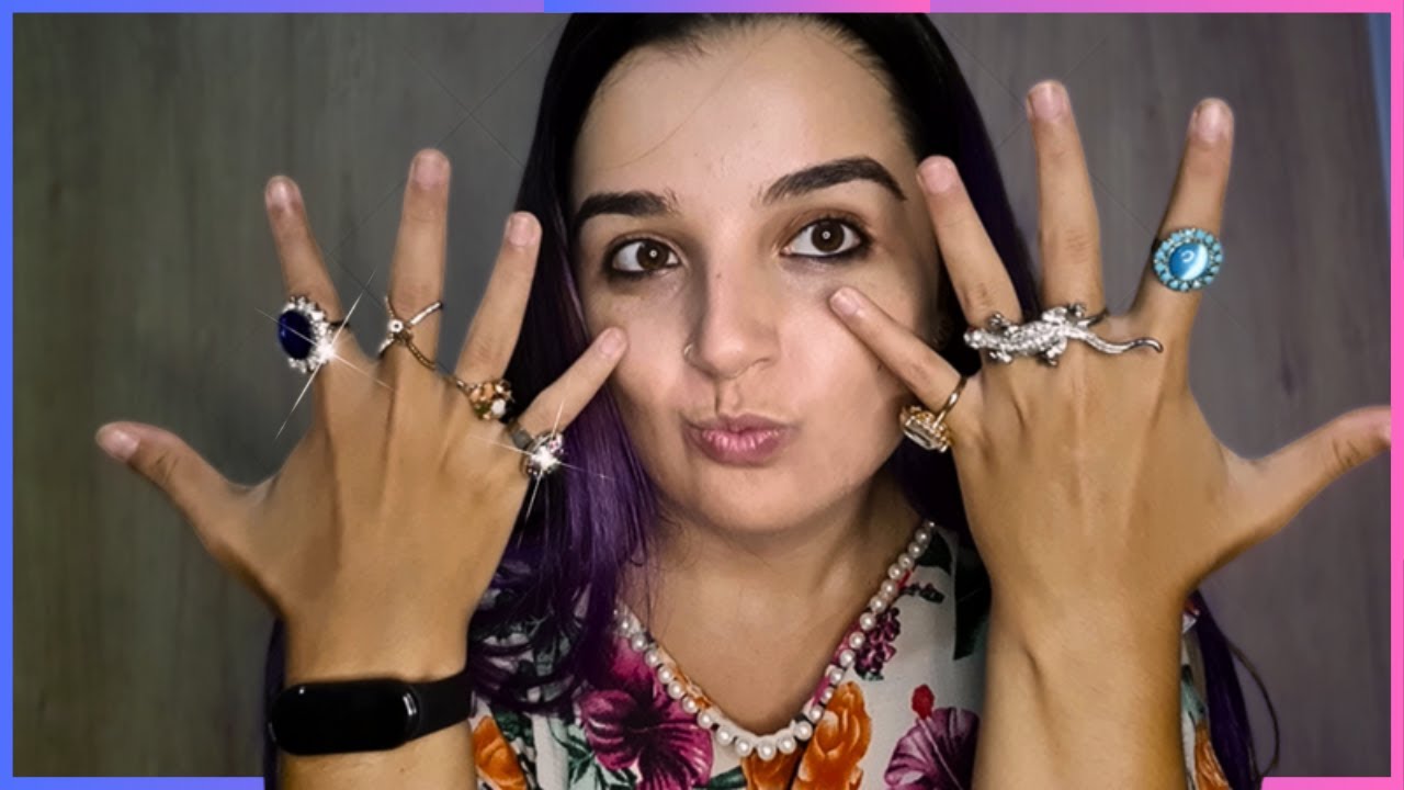 FAZENDO UM TOUR PELA MINHA COLEÇÃO DE ANEL!!!