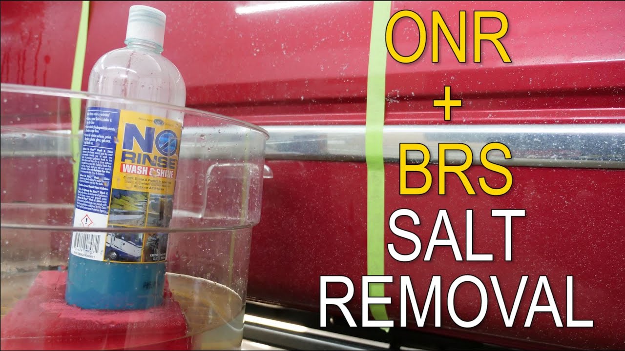 Optimum No Rinse & Big Red Sponge Salt Removal and Pre-treating Effects