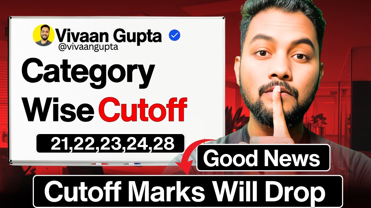 NTA  URGENT Good News😁🟢|JEE Main 2026 Cutoff Will Drop|Category Wise Cutoff Marks In JEE Main 2026