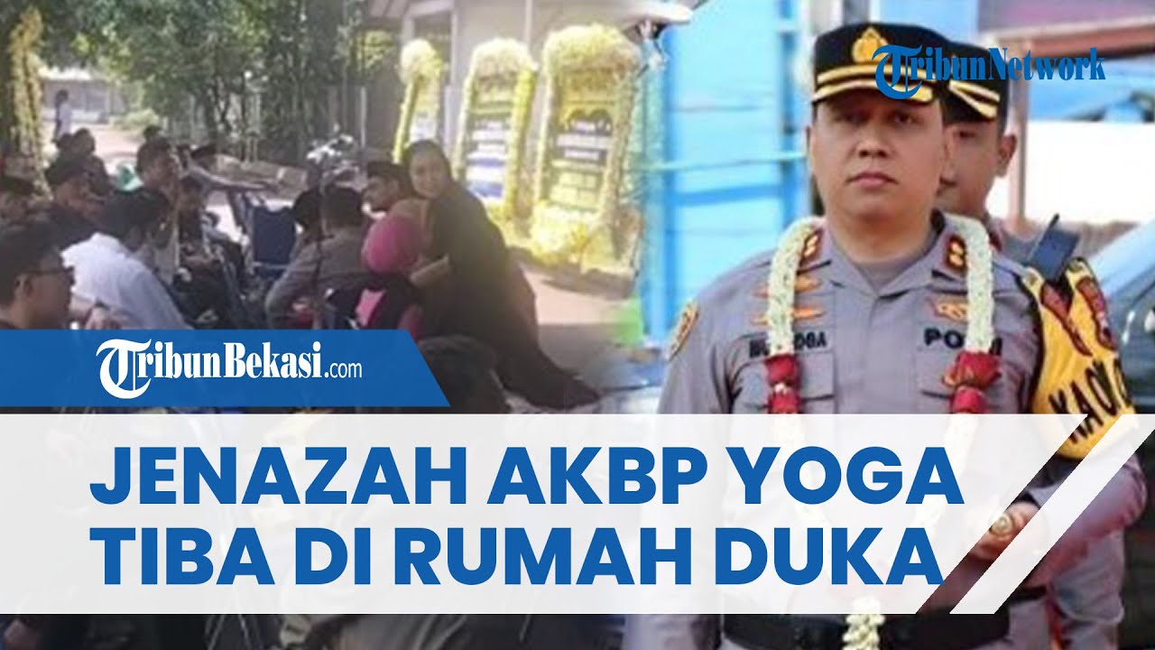DETIK-DETIK KEDATANGAN Jenazah Kapolres Boyolali AKBP Muh Yoga di Bekasi: Disambut Ratusan Pelayat